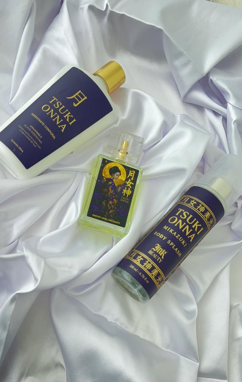 Kit Tsuki Onna - Perfume + Hidratante + Body splash (LANÇAMENTO)